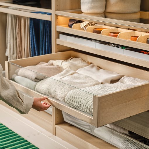 KOMPLEMENT, drawer with glass front, 002.467.14