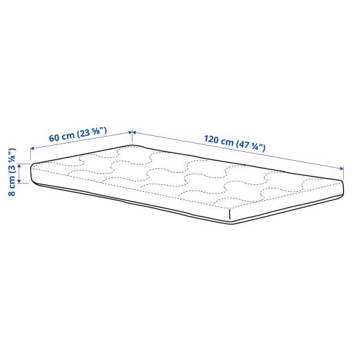 KRUMMELUR, foam mattress for cot, 003.210.15