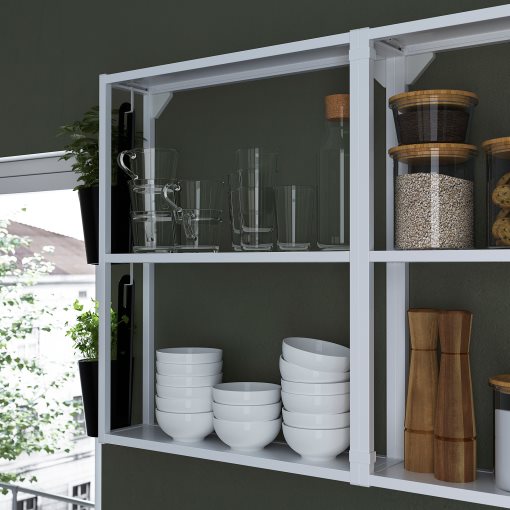 ENHET, wall frame with shelves, 60x15x75 cm, 004.489.67