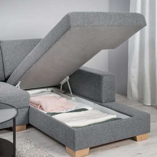 SÖRVALLEN, corner sofa 4-seat with chaise longue/right, 093.041.44