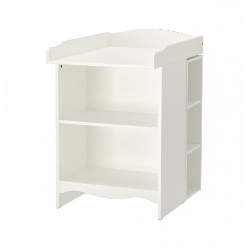 SMÅGÖRA, changing table/bookshelf with 2 shelf units, 093.236.23