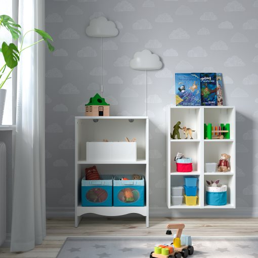 SMÅGÖRA, changing table/bookshelf with 2 shelf units, 093.236.23