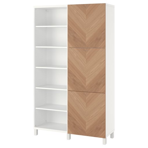 BESTÅ, storage combination with doors, 120x42x202 cm, 094.217.08