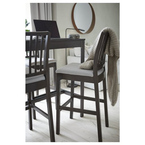 EKEDALEN, bar stool with backrest, 104.005.40