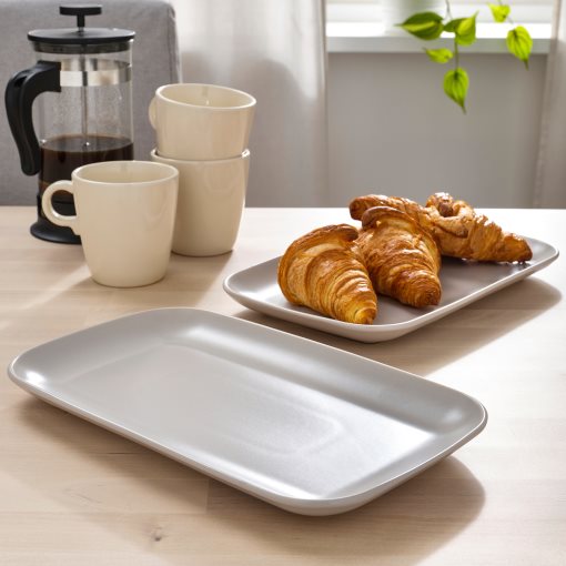 FÄRGKLAR, plate/matt 4 pack, 30x18 cm, 104.796.42
