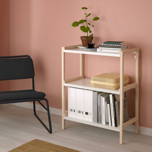 EKENABBEN, open shelving unit/ aspen, 70x34x86 cm, 104.878.16