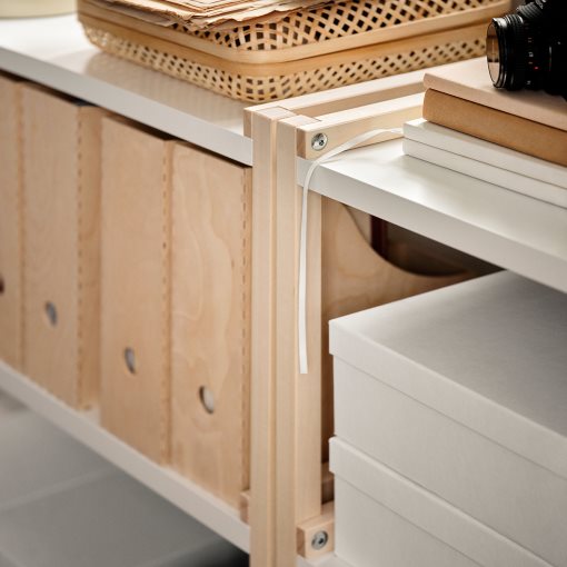 EKENABBEN, open shelving unit/ aspen, 70x34x86 cm, 104.878.16