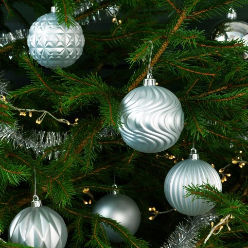VINTERFINT, decoration bauble/32 pack, 8 cm, 105.271.67