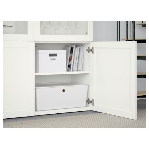 BESTÅ, storage combination w glass doors,, 120x42x193 cm, 190.594.39