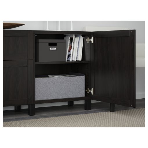 BESTÅ, storage combination with drawers soft-closing, 180x42x74 cm, 191.956.20
