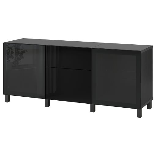 BESTÅ, storage combination with drawers soft-closing, 180x42x74 cm, 193.026.96