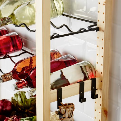 IVAR, 1 section/shelves/bottle racks, 89x30x124 cm, 194.038.17