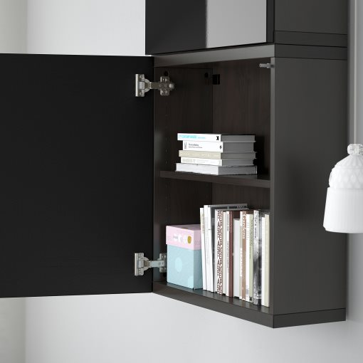 BESTÅ, wall cabinet with 2 doors, 60x22x128 cm, 194.219.58