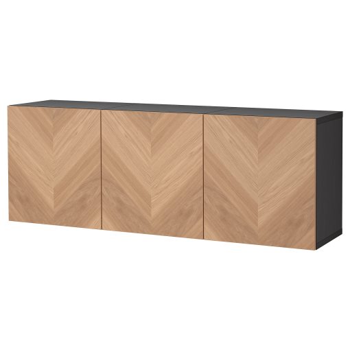 BESTÅ, wall-mounted cabinet combination, 180x42x64 cm, 194.241.17