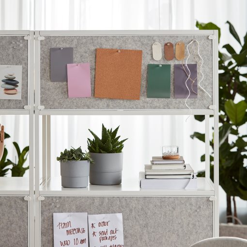 TROTTEN, cabinet with sliding doors/noticeboard, 80x180 cm, 194.296.43