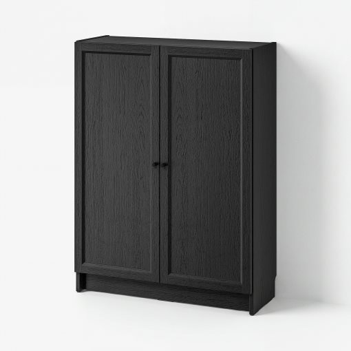 BILLY/OXBERG, bookcase with doors, 80x30x106 cm, 194.832.77