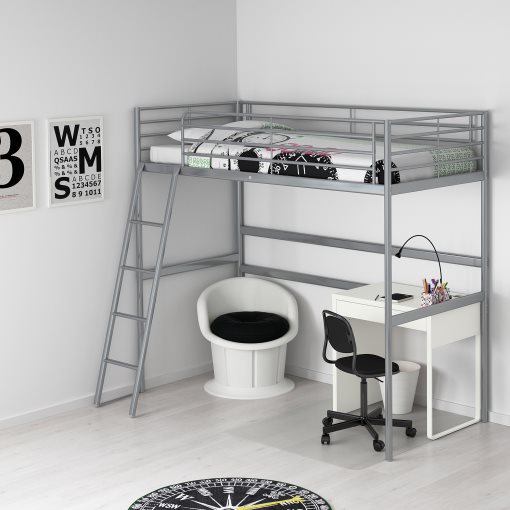 SVÄRTA, loft bed frame, 90x200 cm, 202.479.82