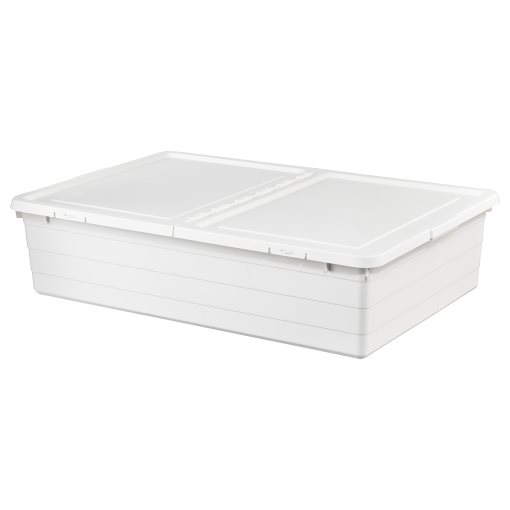 SOCKERBIT, storage box with lid, 50x77x19 cm, 204.115.24