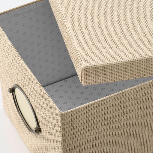 KVARNVIK, storage box with lid, 25x35x20 cm, 204.594.79