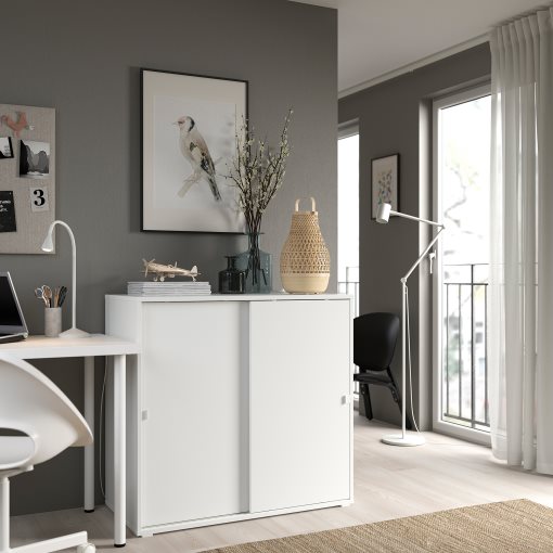 VIHALS, cabinet with sliding doors, 95x47x90 cm, 204.832.62
