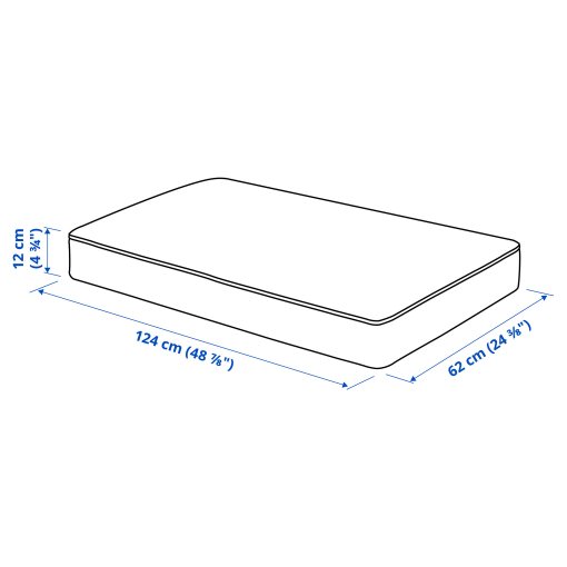 FRÖSÖN, cover for seat cushion/outdoor, 124x62 cm, 205.268.79