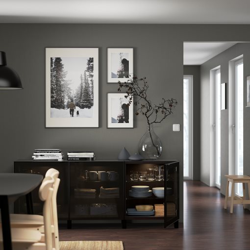 BESTÅ, storage combination with doors, 180x42x74 cm, 291.399.16