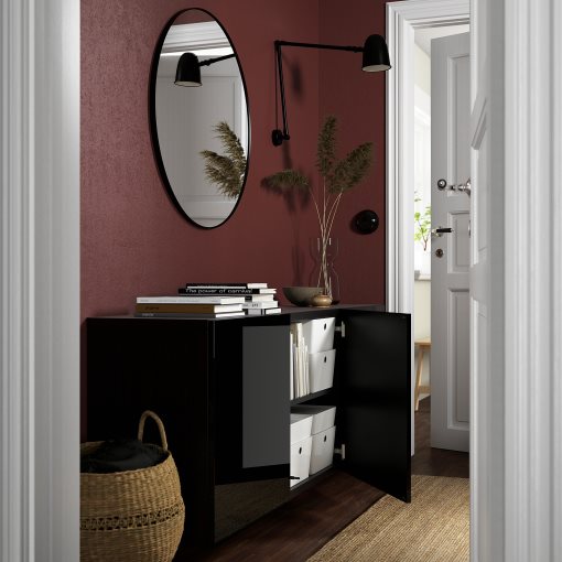 BESTÅ, wall-mounted cabinet combination, 180x42x64 cm, 294.124.68