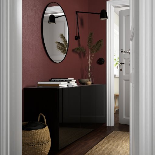 BESTÅ, wall-mounted cabinet combination, 180x42x64 cm, 294.124.68