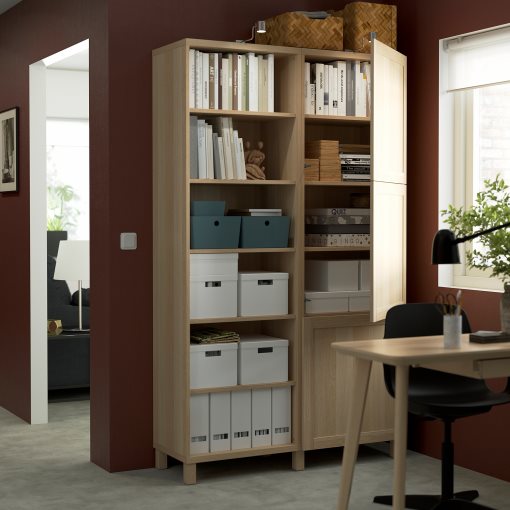 BESTÅ, storage combination with doors, 120x42x202 cm, 294.216.94