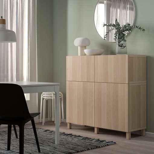 BESTÅ, storage combination with doors/drawers soft closing, 120x42x112 cm, 294.818.43
