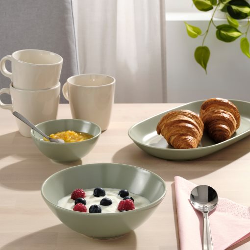FÄRGKLAR, bowl/matt 4 pack, 16 cm, 304.781.37