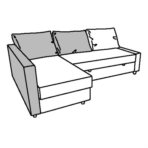 FRIHETEN, corner sofa-bed with storage, 392.167.54