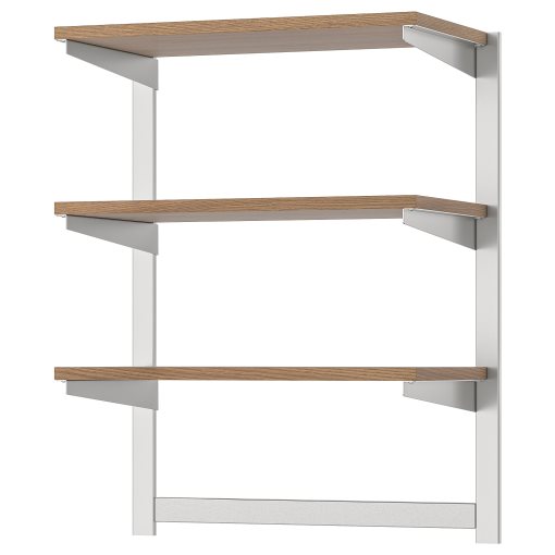 KUNGSFORS, suspension rail with shelf/magnet knife rack, 392.543.26