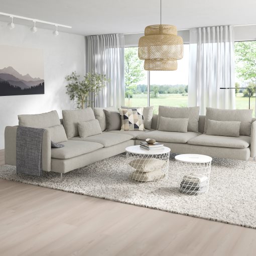 SÖDERHAMN, corner sofa, 6-seat, 393.058.92