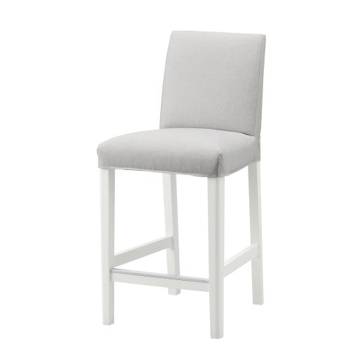BERGMUND, bar stool with backrest, 62 cm, 393.882.03
