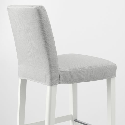 BERGMUND, σκαμπό μπαρ με πλάτη, 62 cm, 393.882.03