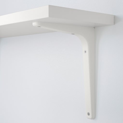 BERGSHULT/TOMTHULT, shelf with bracket, 120x30 cm, 394.183.18