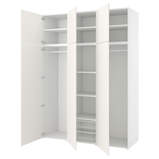 PLATSA, wardrobe with 6 doors, 180x57x241, 394.243.19