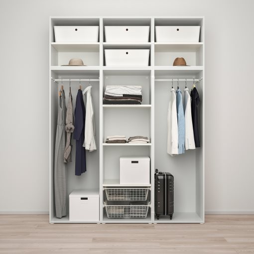 PLATSA, wardrobe with 6 doors, 180x57x241, 394.243.19