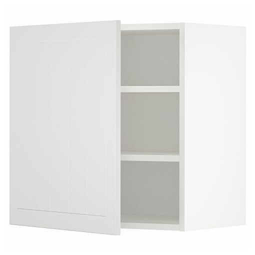 METOD, ντουλάπι τοίχου με ράφια, 60x60 cm, 394.587.95