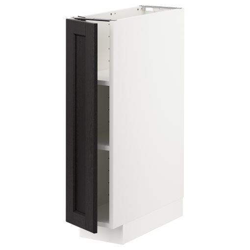 METOD, base cabinet with shelves, 20x60 cm, 394.612.03