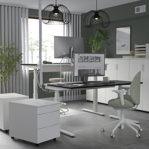 MITTZON, desk sit/stand/electric, 160x80 cm, 395.302.30