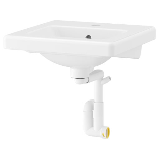 TVÄLLEN, wash-basin with water trap, 44x43 cm, 395.469.00