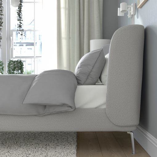 TUFJORD, κρεβάτι με επένδυση, 140x200 cm, 395.553.72