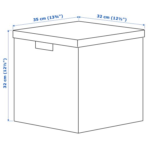 TJENA, storage box with lid, 404.693.02