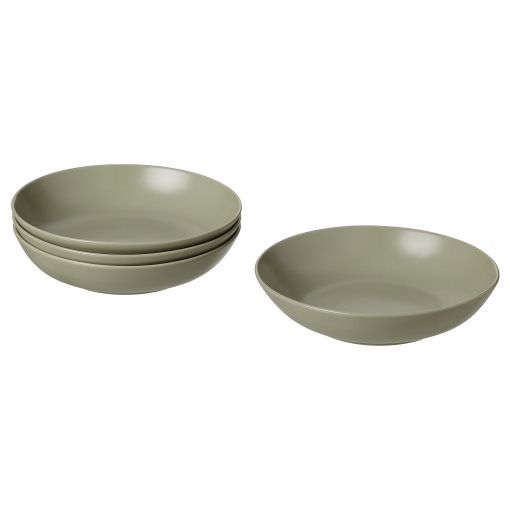 FÄRGKLAR, deep plate/matt 4 pack, 23 cm, 404.781.65