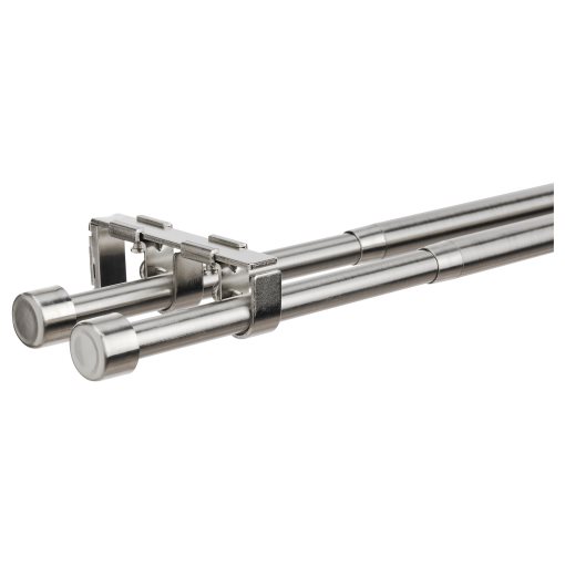 BEKRÄFTA, double curtain rod set, 120-210 cm 19 mm, 404.897.05