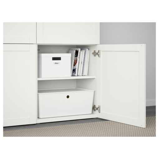 BESTÅ, storage combination with doors, 120x42x193 cm, 490.575.23