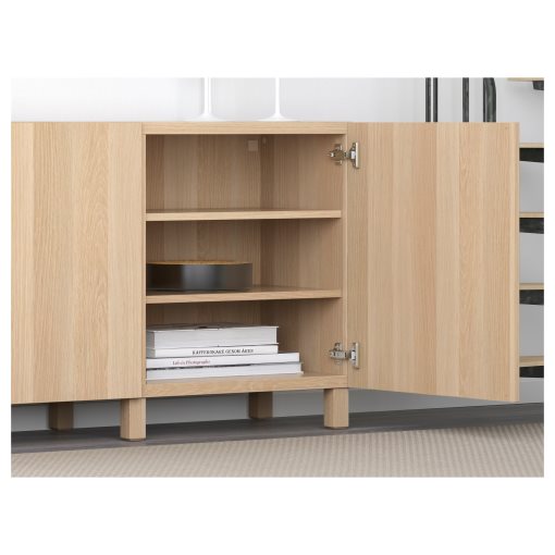 BESTÅ, storage combination with doors, 180x42x74 cm, 491.397.22