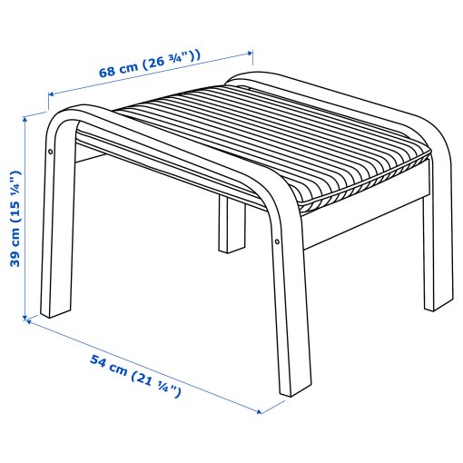 POÄNG, footstool, 492.446.57